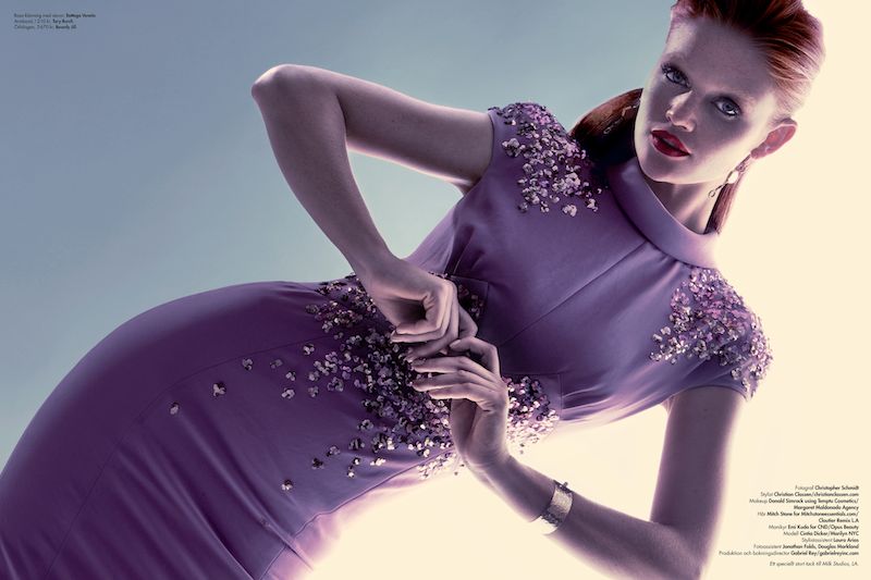 Cintia Dicker Delivers Strength & Grace for the Cover Shoot of Plaza Kvinna September 2012