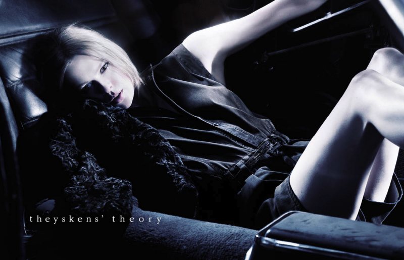 Elise Crombez Enchants in the Theyskens’ Theory Fall 2012 Campaign by Julien Claessens