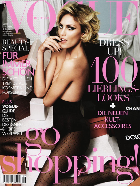 Vogue Germany September 2009 – Anja Rubik by Alexi Lubomirski