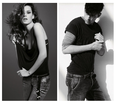 Giedre Dukauskaite & Sean O’Pry | Pepe Jeans Spring 2009 Campaign