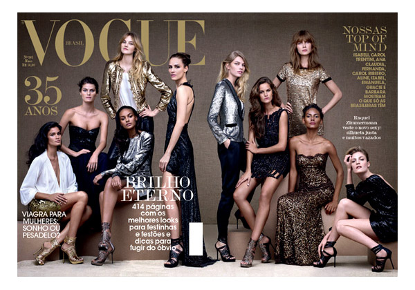 Vogue Brazil May 2010 35th Anniversary Cover | Brazilian Models by Gui Paganini