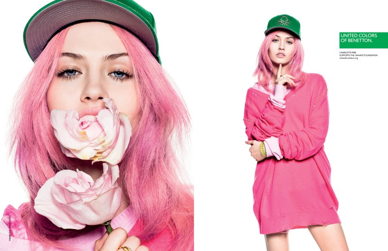 Alek Wek, Charlotte Free, Lea T. and Elettra Wiedemann Front United Colors of Benetton's Spring 2013 Campaign