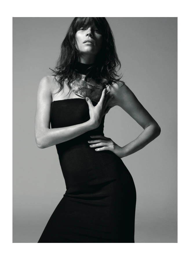 Egle Tvirbutaite Wears Nighttime Chic for Marie Claire UK by Fred Pinet