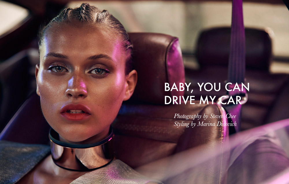 FGR Exclusive | Chloe Lecareux by Steven Chee in “Baby You Can Drive My Car”