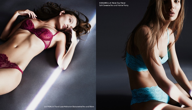 Carola Remer Models Barneys’ New Lingerie Styles