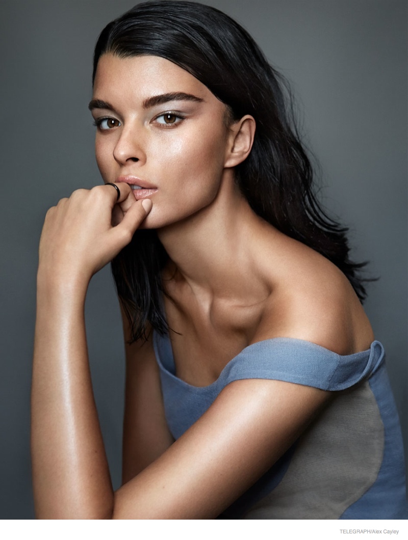 Crystal Renn Models Minimal Glam Style for Alex Cayley in Telegraph Shoot