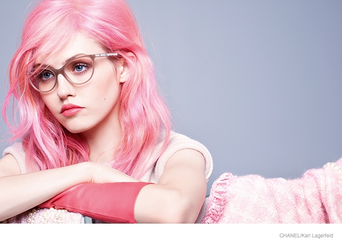 Charlotte Free is the Pink-Haired Star of Chanel’s Fall 2014 Eyewear Campaign