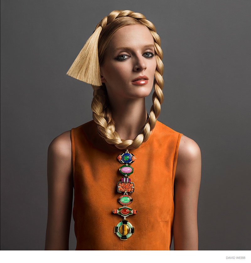 Inez & Vinoodh Photograph Portraits for David Webb Jewelry Fall 2014 Ads
