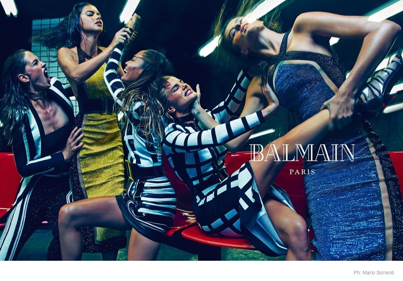 Model Catfight! More Photos Revealed of Balmain’s Spring 2015 Ads