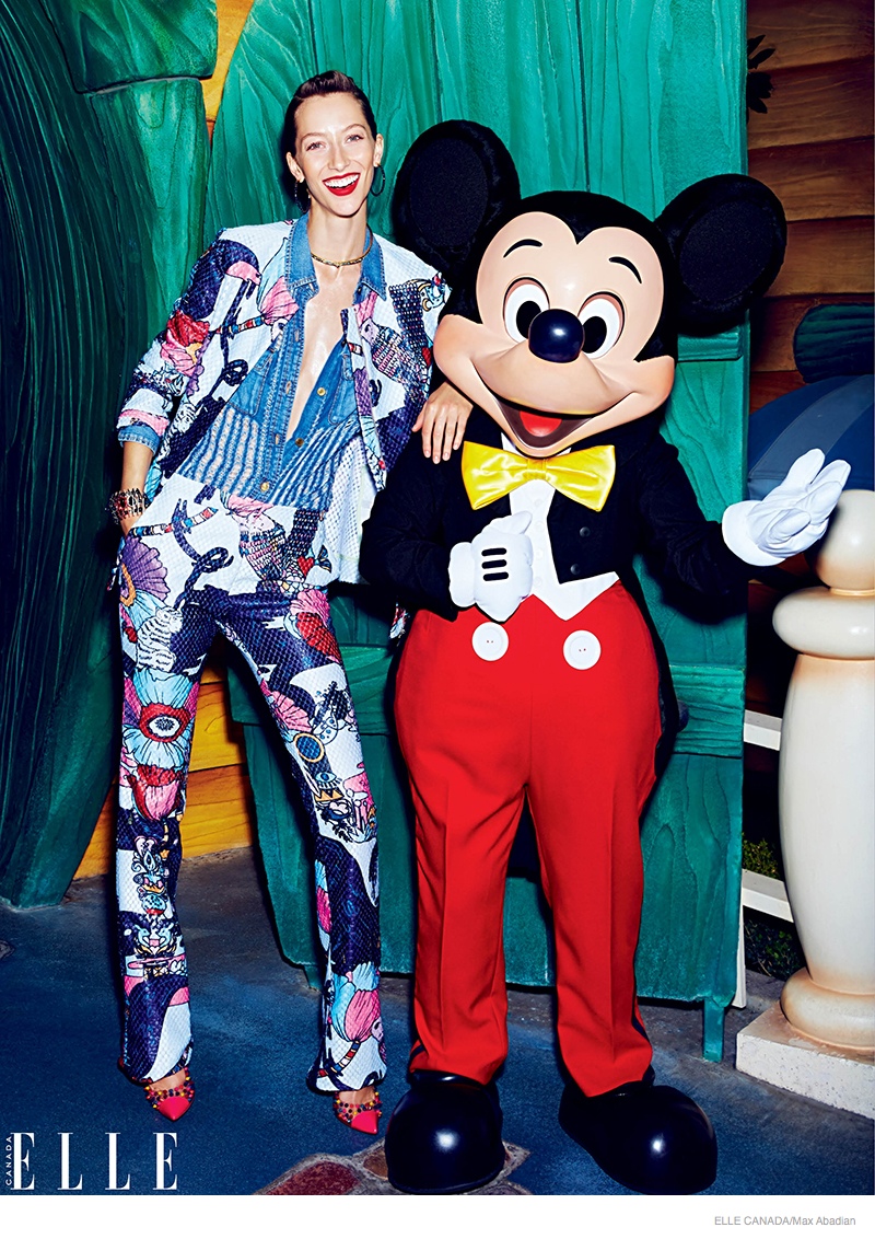 Alana Zimmer Poses at Disneyland for Elle Canada Cover story