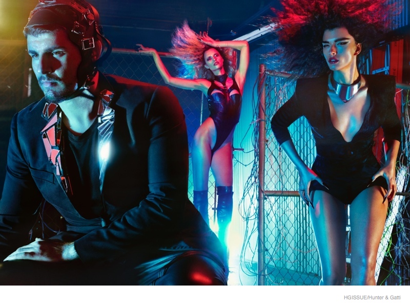 Crystal Renn Plays a Sexy Vampire in HGIssue by Hunter & Gatti