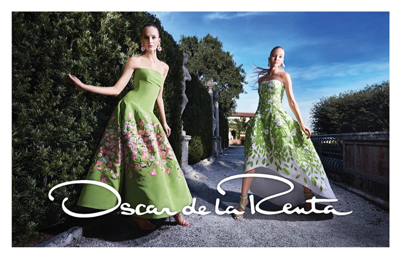 Daria Strokous, Sasha Luss Star in Oscar de la Renta’s Colorful Spring 2015 Ads