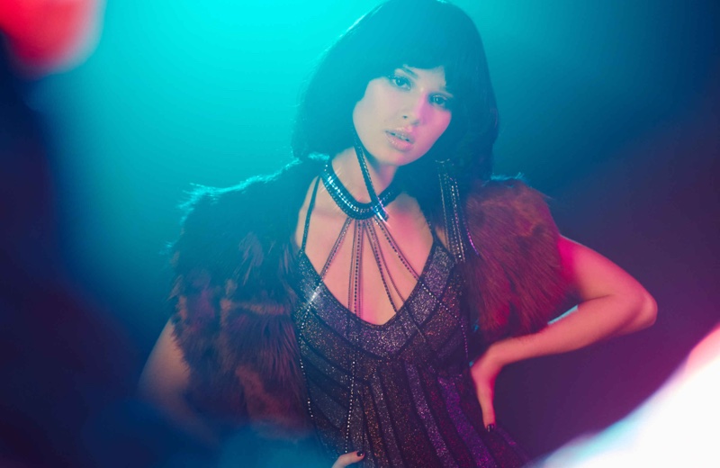 Anais Pouliot Channels Her Inner Disco Diva for Nasty Gal