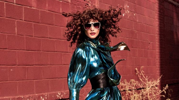 Catherine McNeil Poses in Statement Party Styles for Allure
