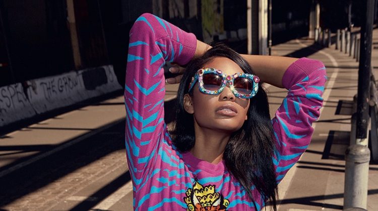 Chanel Iman Poses in Moschino’s Groovy Styles for S Moda