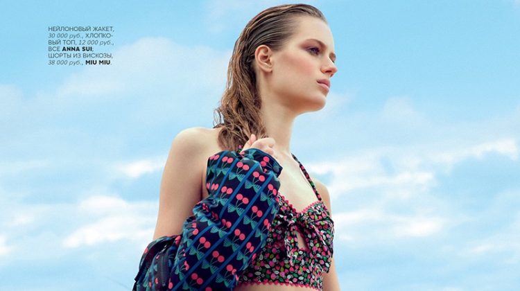 Esther Heesch Models Summery Looks in Vogue Russia