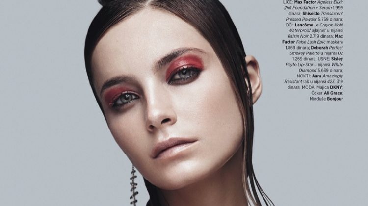 Bridget Malcolm Wears Sleek Beauty Looks in Harper’s Bazaar Serbia