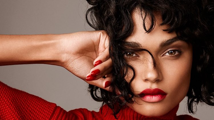 Daniela Braga Poses in Red-Hot Fashions for Harper’s Bazaar