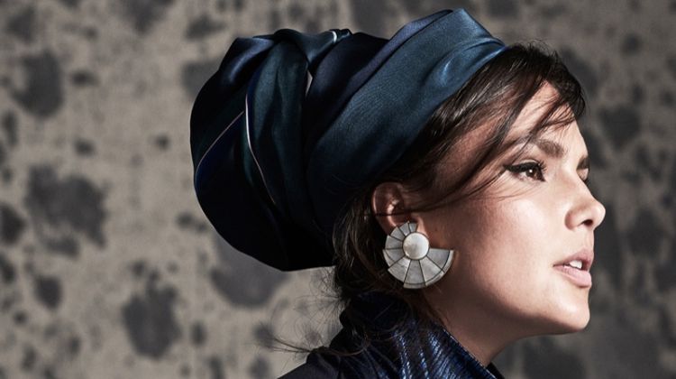 Candice Huffine Poses in Ladylike Looks for The Modist