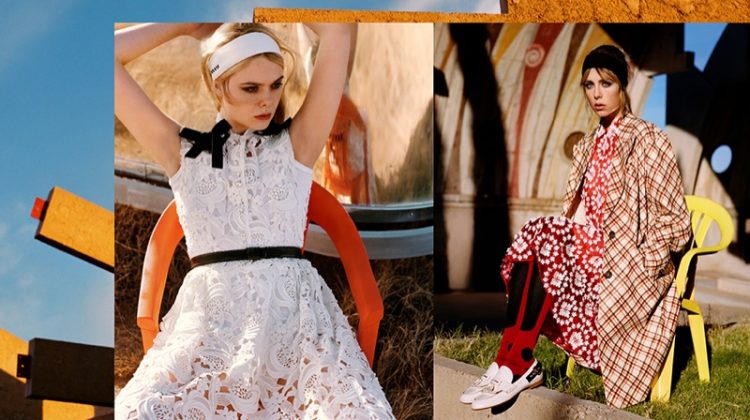 Elle Fanning, Edie Campbell Go to Arizona for Miu Miu’s Spring 2018 Campaign