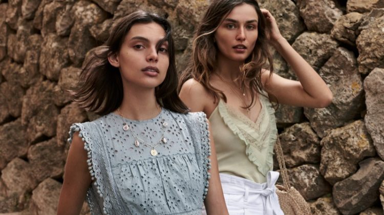 Andreea Diaconu, Charlee Fraser Go Seaside for Mango’s High Summer Campaign