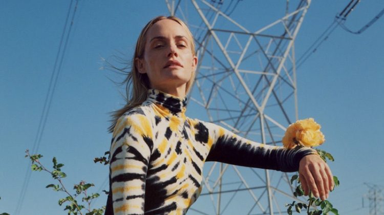 Amber Valletta is a Natural Beauty in Proenza Schouler Fall 2018 Campaign