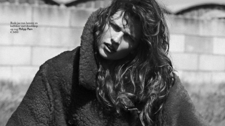 Bette Franke Poses in Roomy Coats for Vogue Netherlands