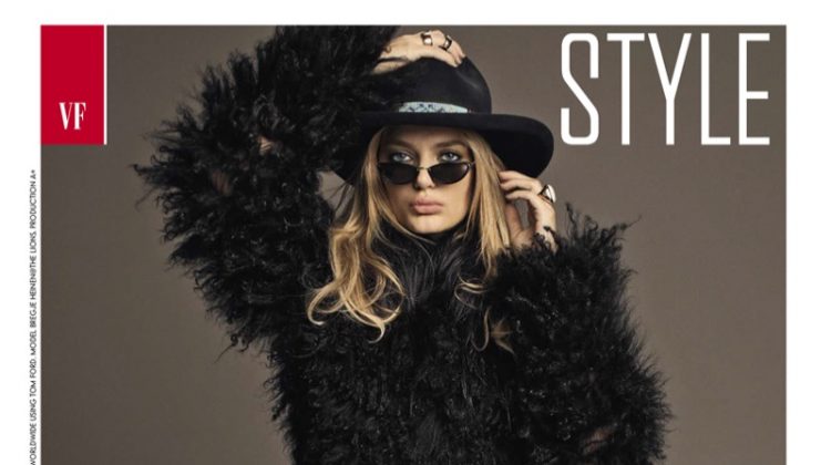 Bregje Heinen Rocks All-Black Ensembles for Vanity Fair Italy
