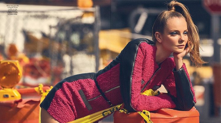Eniko Mihalik Gets Glam in the City for Io Donna
