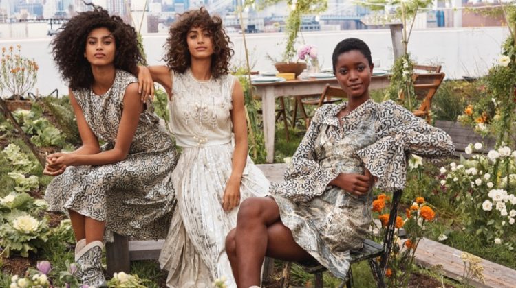 Imaan, Alanna & Oumie Model H&M Conscious Exclusive ’19 Line