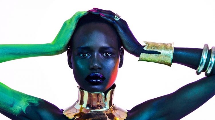 Ajak Deng Dazzles in Luxe Jewels for Vogue Portugal