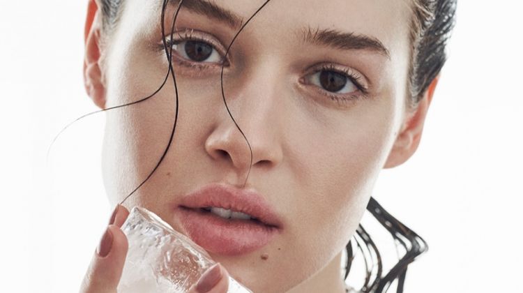 Anais Pouliot Models Sleek Beauty for L’Officiel Baltics