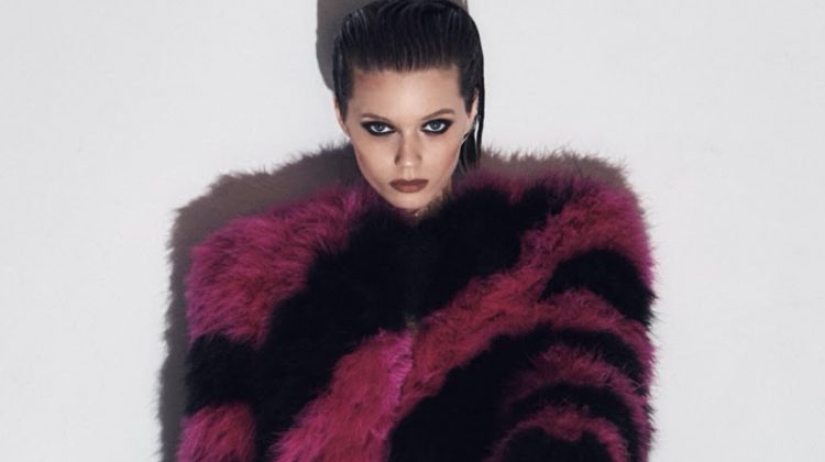 Abbey Lee Kershaw Sizzles in Saint Laurent for Vogue Russia
