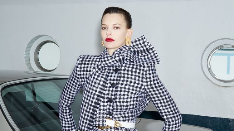 Amanda Murphy Poses in Tailored Styles for Vogue Russia