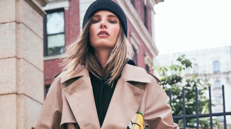 Ava Smith Models London Fog x Jeremy Scott’s Updated Trench Coat