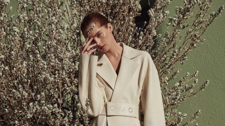 Alexina Graham Wears Sleek Outerwear for ELLE Germany