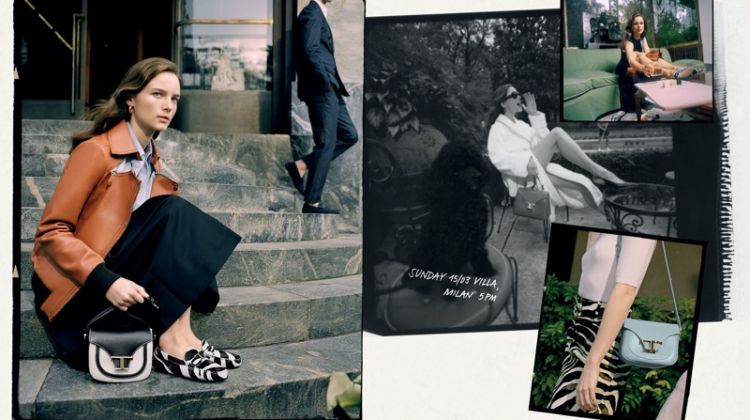 Anna de Rijk Poses in a Villa for Tod’s Spring 2020 Campaign