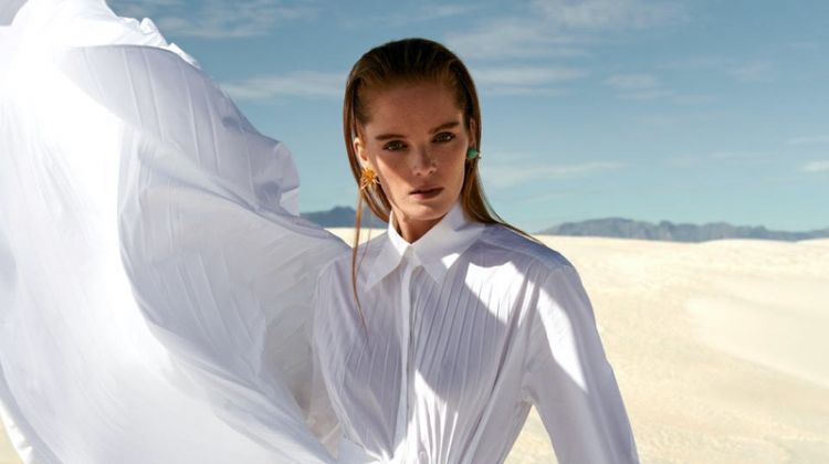 Alexina Graham Embraces Desert Style for ELLE France