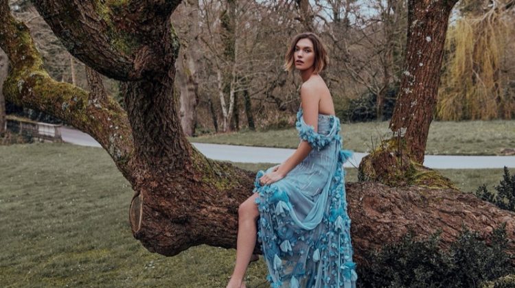 Arizona Muse Poses in Romantic Gowns for Country & Townhouse
