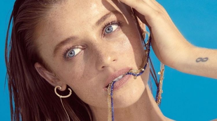 Cintia Dicker Stuns in Animale ‘BLU’ Jewelry Campaign