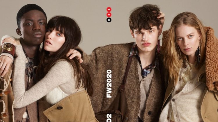 Edie, Lexi, Kiki & Grace Strike a Pose for DSquared2 Fall 2020 Campaign