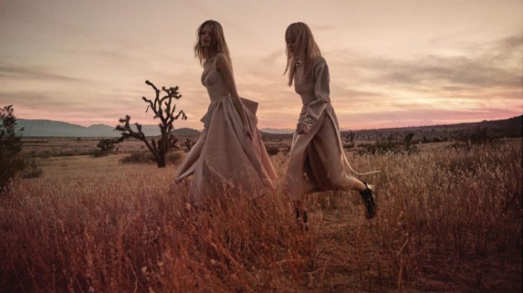 Daphne & Li Model Romantic Fashion for Harper’s Bazaar Singapore