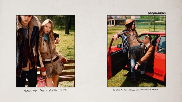 Lila, Iris, Georgia, Stella Take a Moment for DSquared2 Fall 2021 Campaign