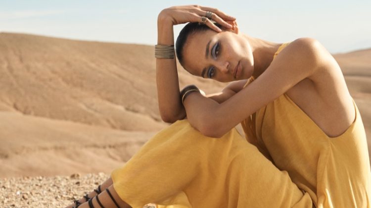Binx & Rebecca Leigh Model Massimo Dutti Spring 2022 Limited Edition Collection