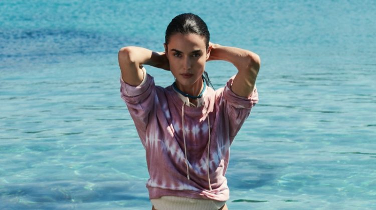 Blanca Padilla Takes a Dip at the Beach for ELLE Spain