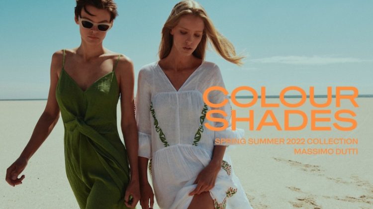 Abby & Cara Go Seaside in Massimo Dutti’s Colorful Fashions