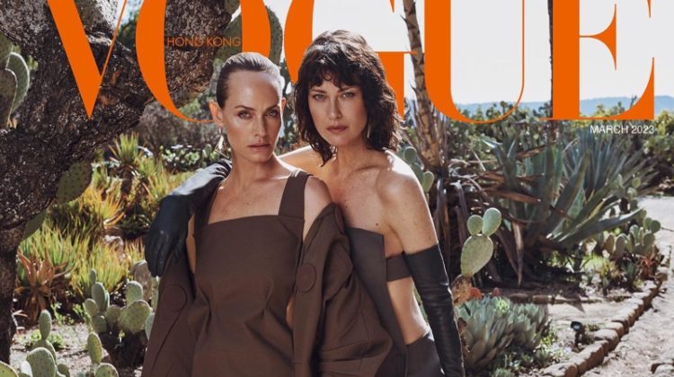 Amber Valletta & Shalom Harlow Reunite for Vogue Hong Kong March 2023 Cover