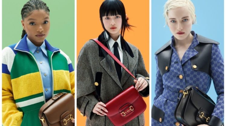Halle Bailey, Hanni & Julia Garner Shine with Gucci Horsebit 1955 Bag
