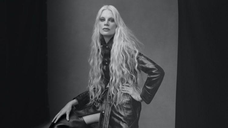 Kristen McMenamy Impresses in AMI Paris Spring 2023 Campaign