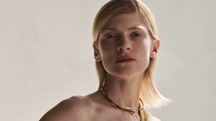 Arina Besedina Showcases Neutral Outfits in Amica